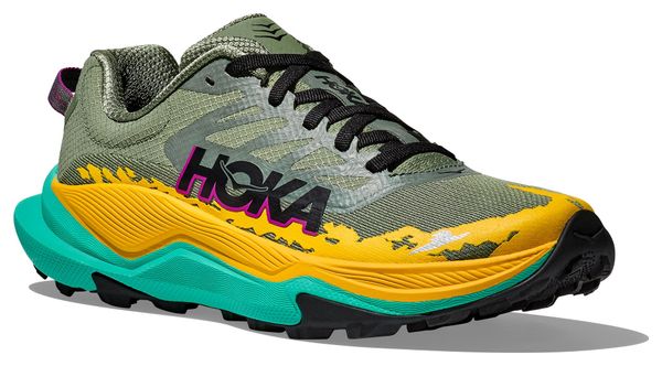 Chaussures Trail Hoka Torrent 4 Vert/Jaune/Bleu Femme