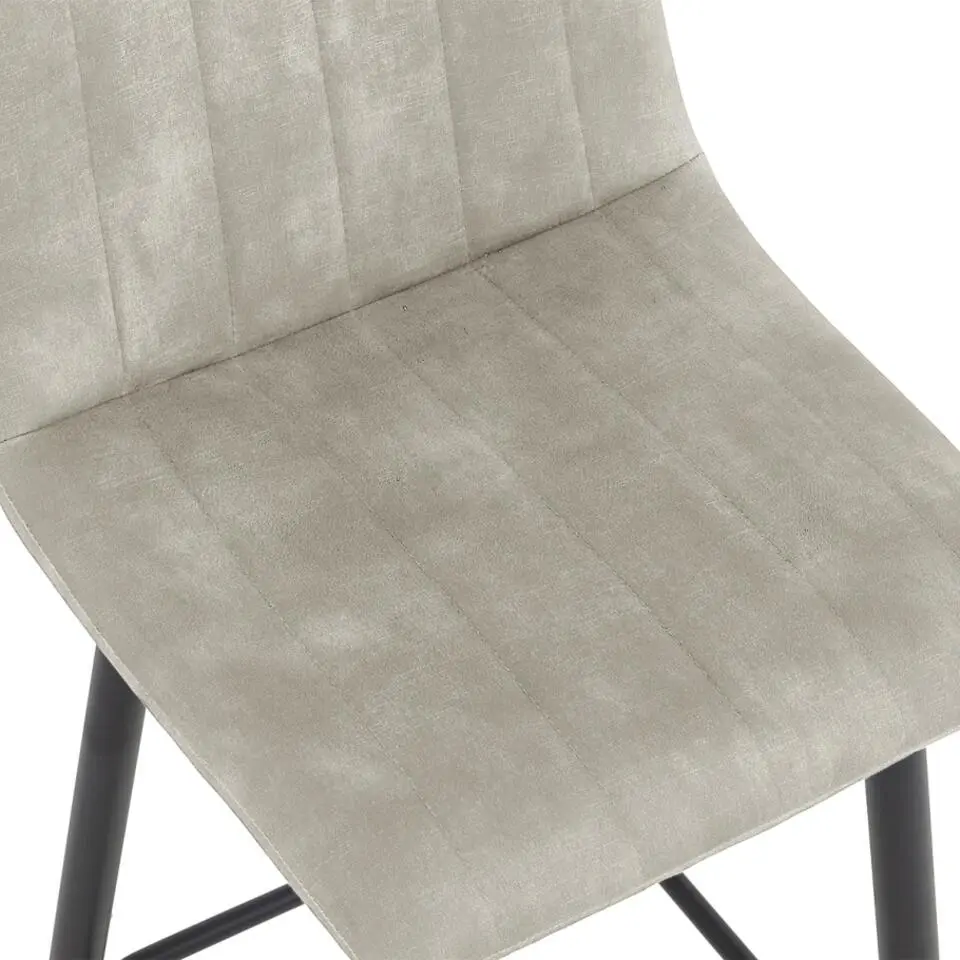 2x Barkruk Jax - Velvet Taupe (Set van 2)