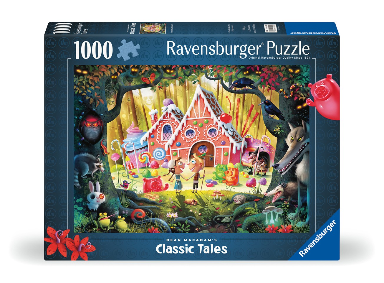 Ravensburger - Puslespil Hansel and Gretel Beware 1000 brikker