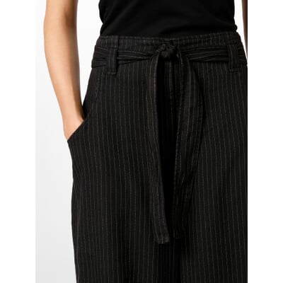 Damenhose Nadelstreifen, Schwarz