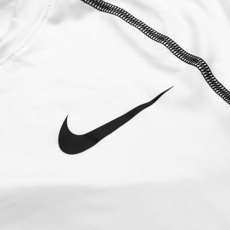 Nike Pro Top Dri-FIT - Blanc/Noir Manches Longues