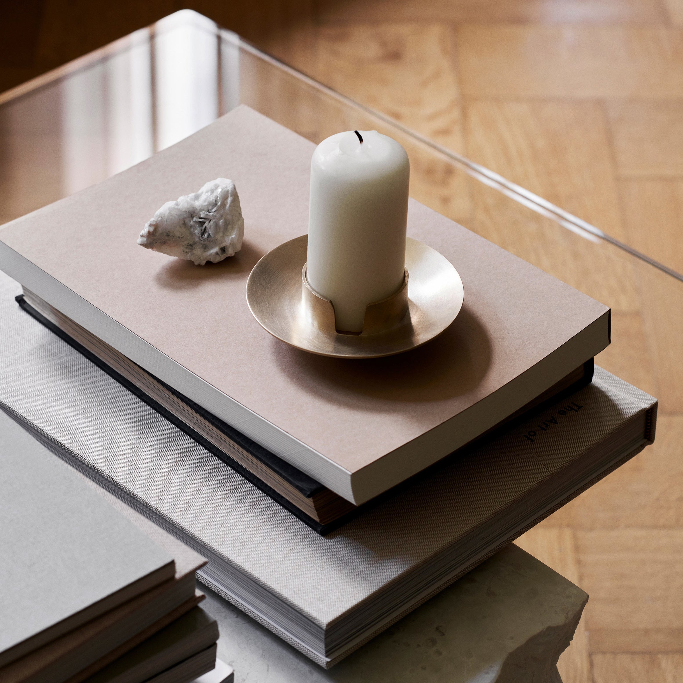 Ferm Living Block Kandelaar - Brass