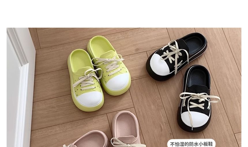 Honkizz - Platform Two Tone Mules