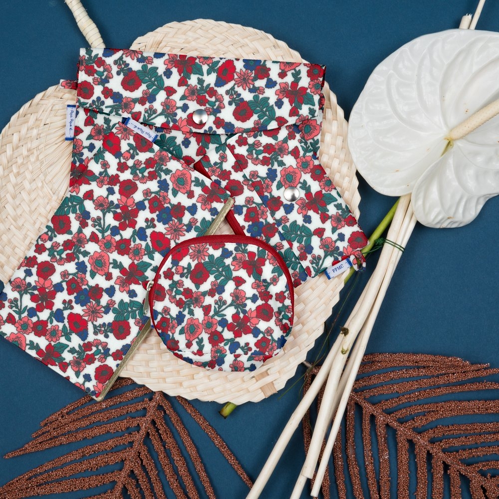 Mini Pochette Porte-Monnaie Prairie Fleurie