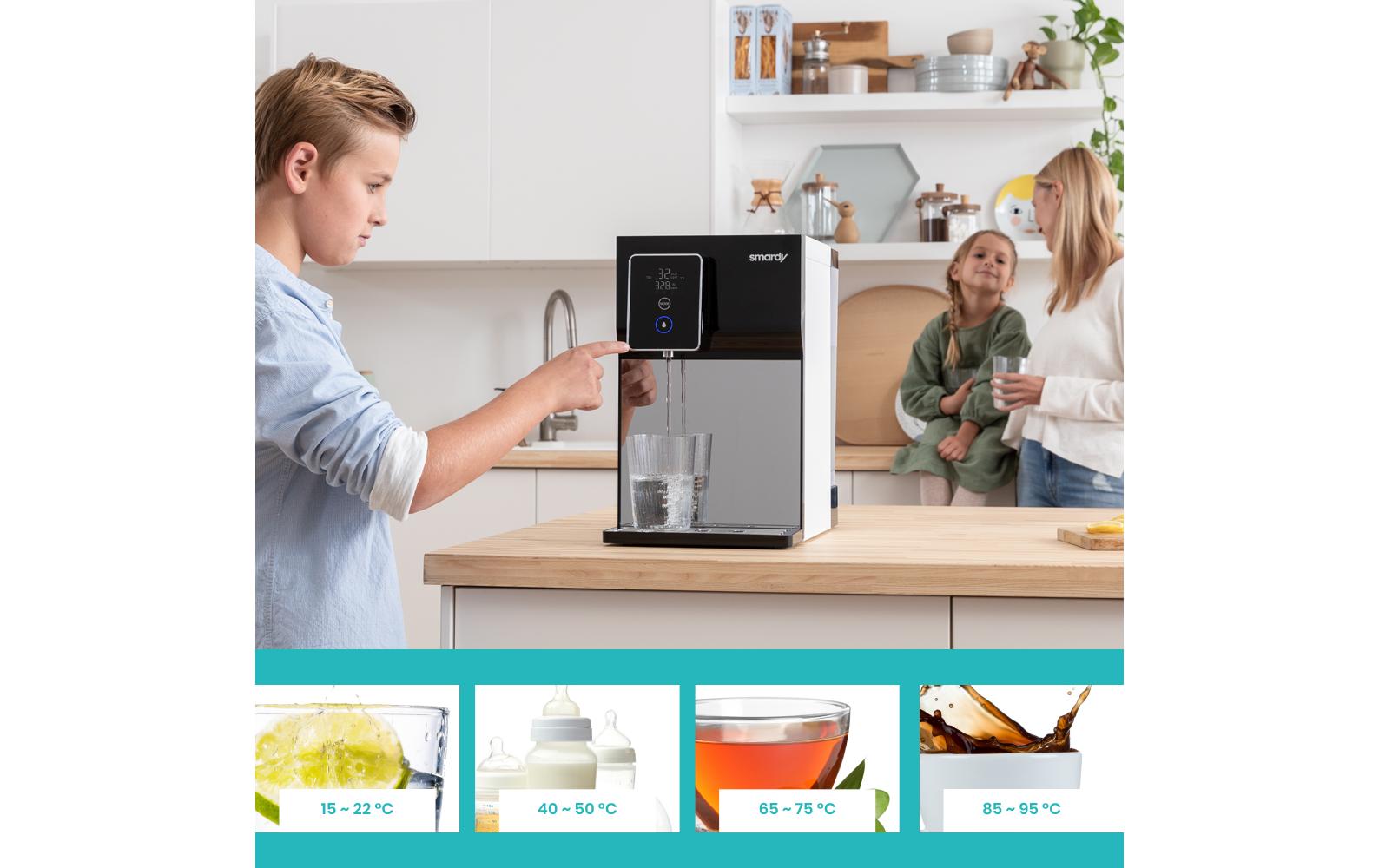 Wasserbar miran Osmoseanlage<br>Spendet kaltes, warmes, heisses Osmosewasser für perfekten Trinkgenuss