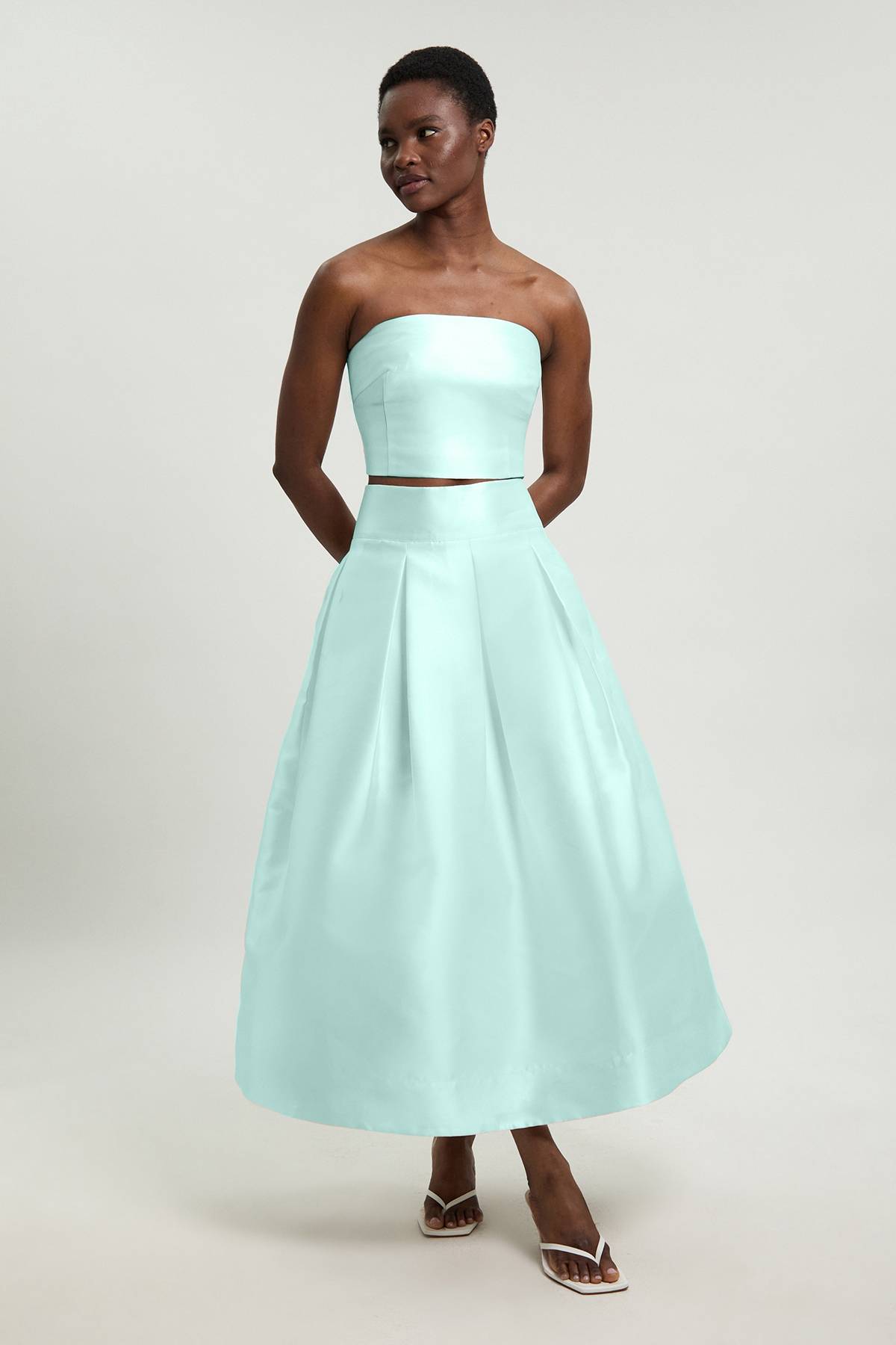KarenMillen Tunique de bal maxi en sergé tissé