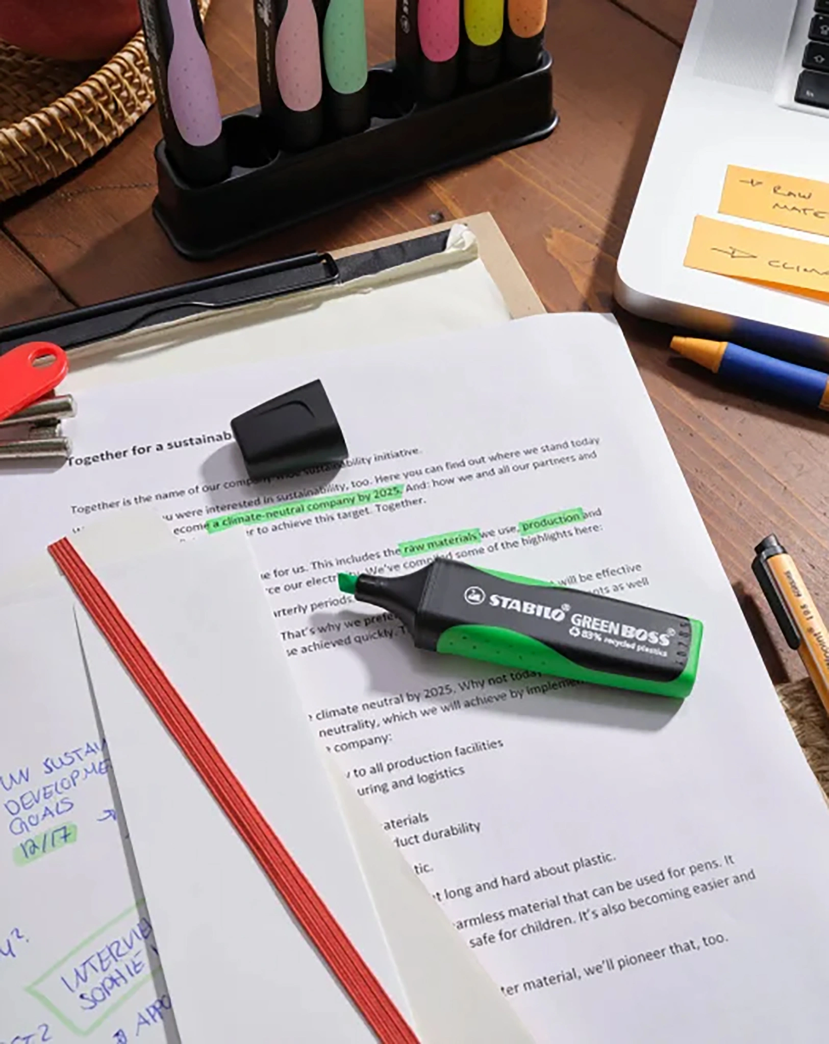 Textmarker STABILO® GREEN BOSS 4er-Pack
