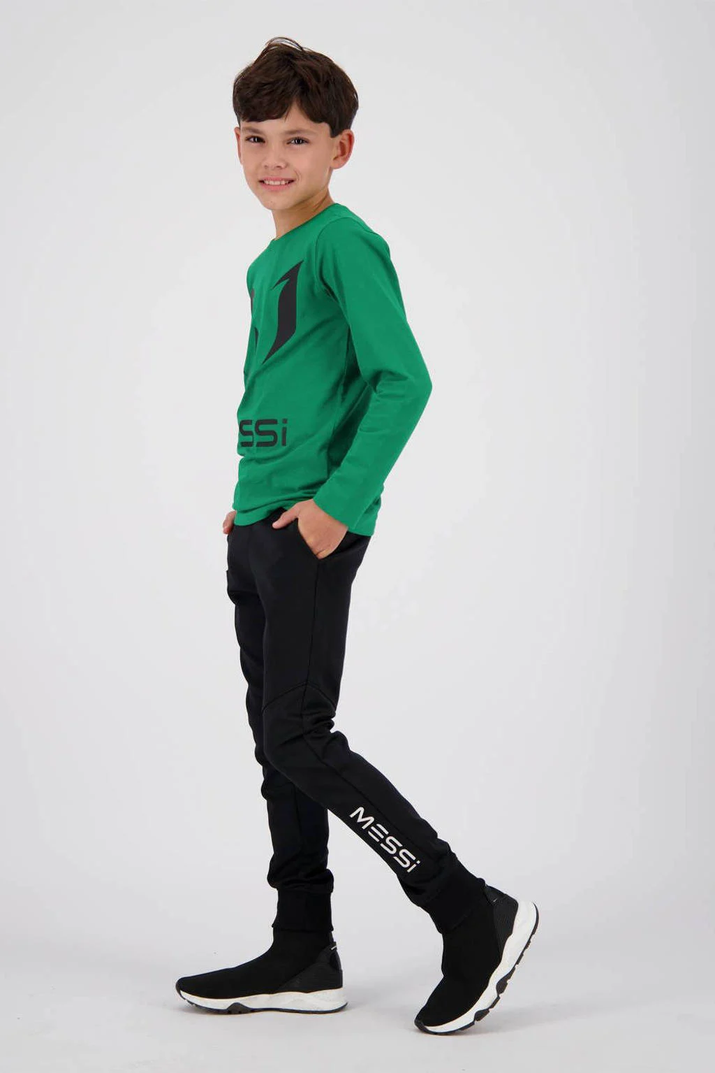 Vingino longsleeve Jueno met logo dennengroen