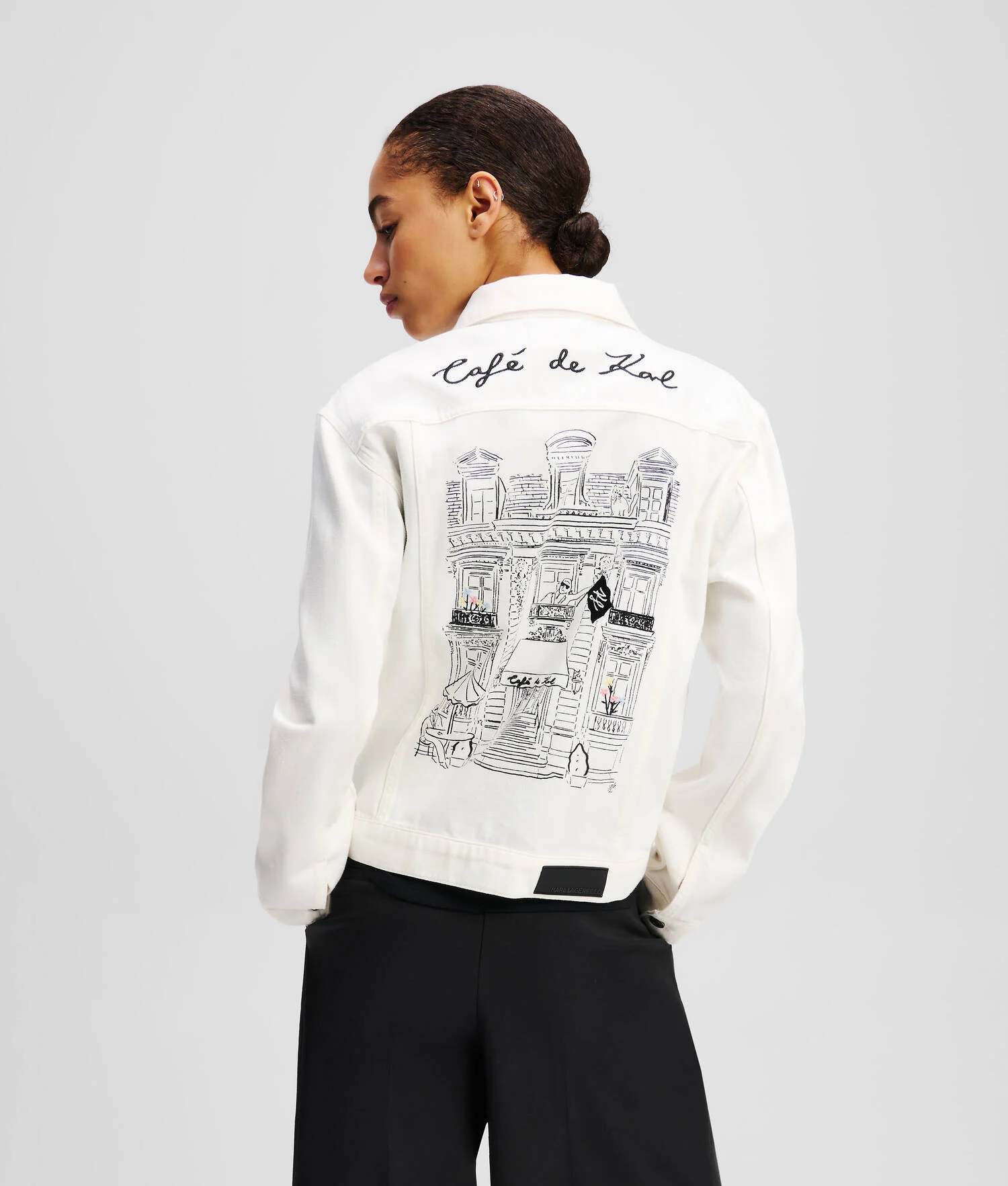 VESTE EN JEAN KL X JORGE PARRA - Denim Blanc Cassé