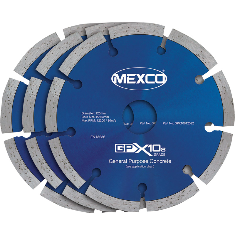 Mexco diamantschijven universeel 125x22,2mm