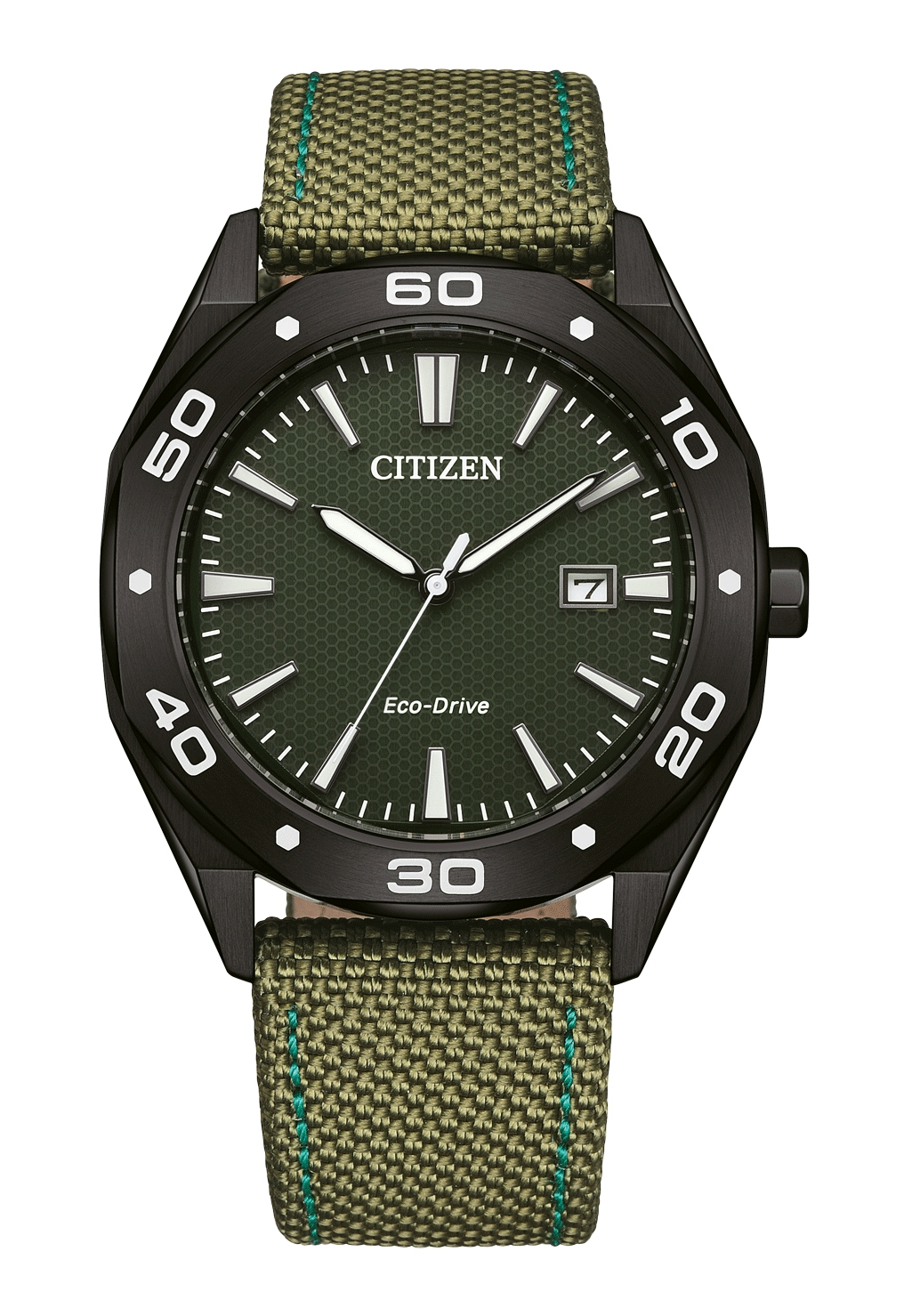 Citizen Eco Drive Active Sport Herrenuhr oliv BM7635-01X