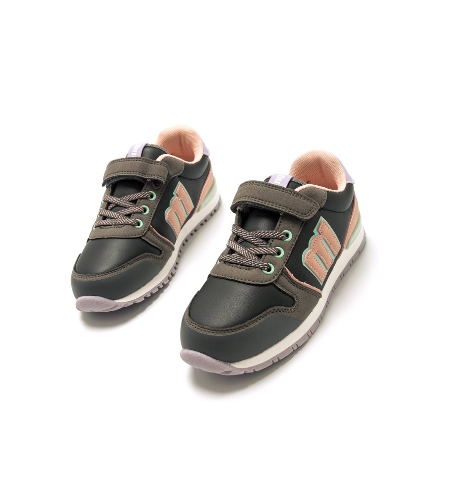 Tênis Mustang Kids Cinza Menta
