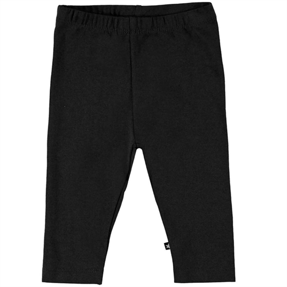 Black Nette Solid Leggings - Molo → Luksusbaby.dk