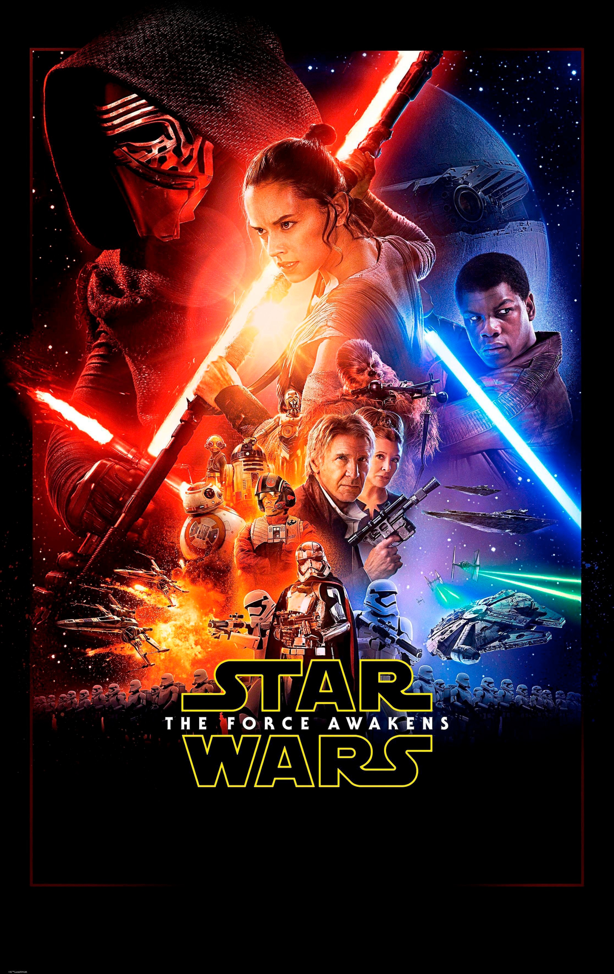 Komar Vliestapete »Digitaldruck Vlies -  Star Wars EP7 Official Movie Poster« bedruckt glatt Kinderzimmer