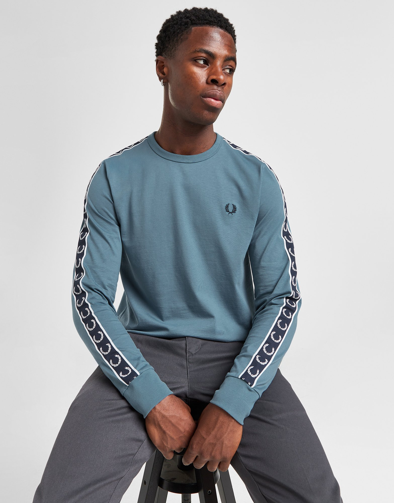 Fred Perry T-shirt Manches Longues Tape Ringer Homme