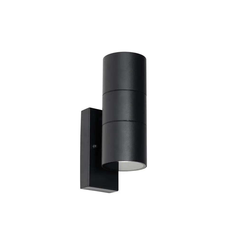 Qazqa buitenlampen met sensor duo zwart gu10
