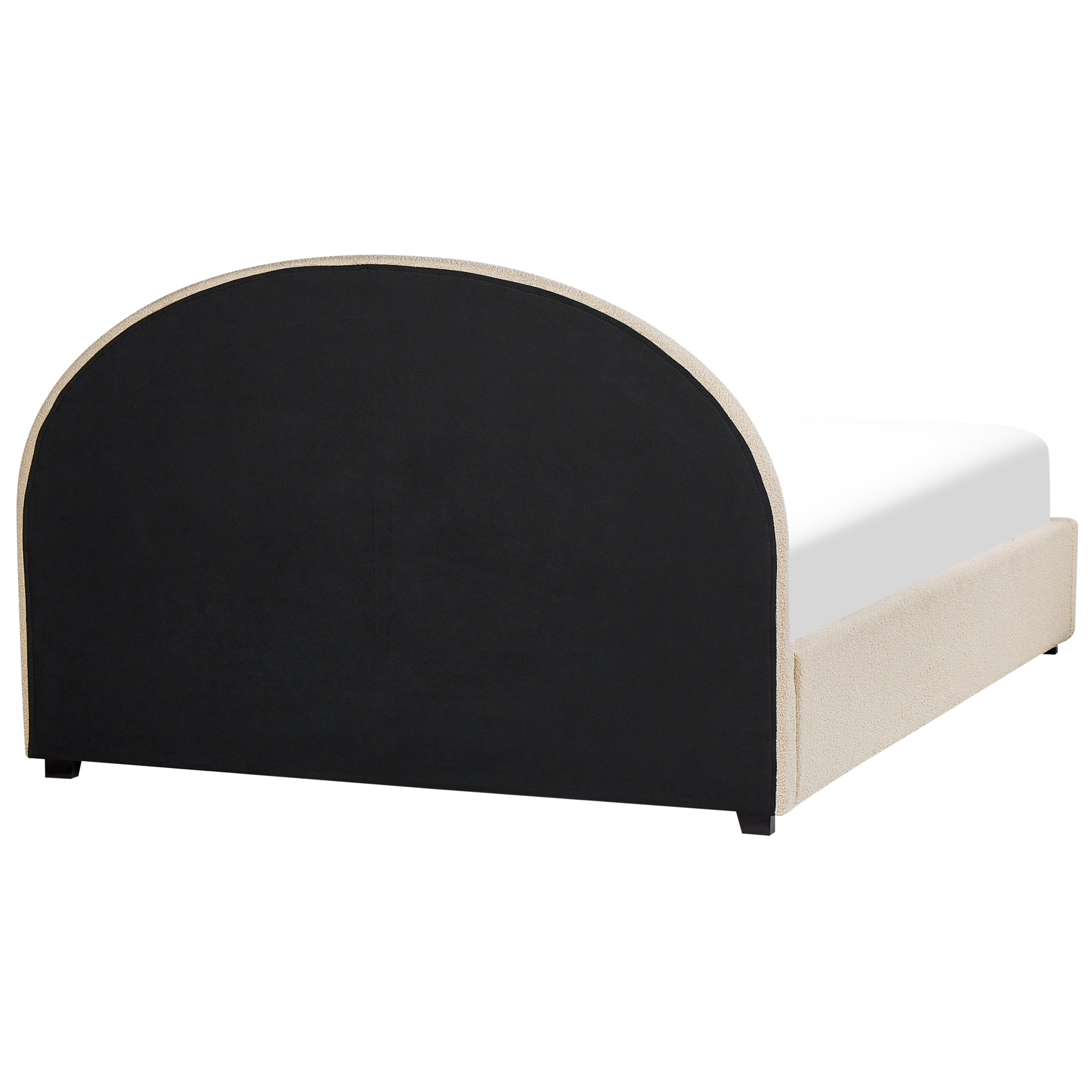 Beliani-VAUCLUSE -Tweepersoonsbed-Beige-180 x 200 cm-Polyester