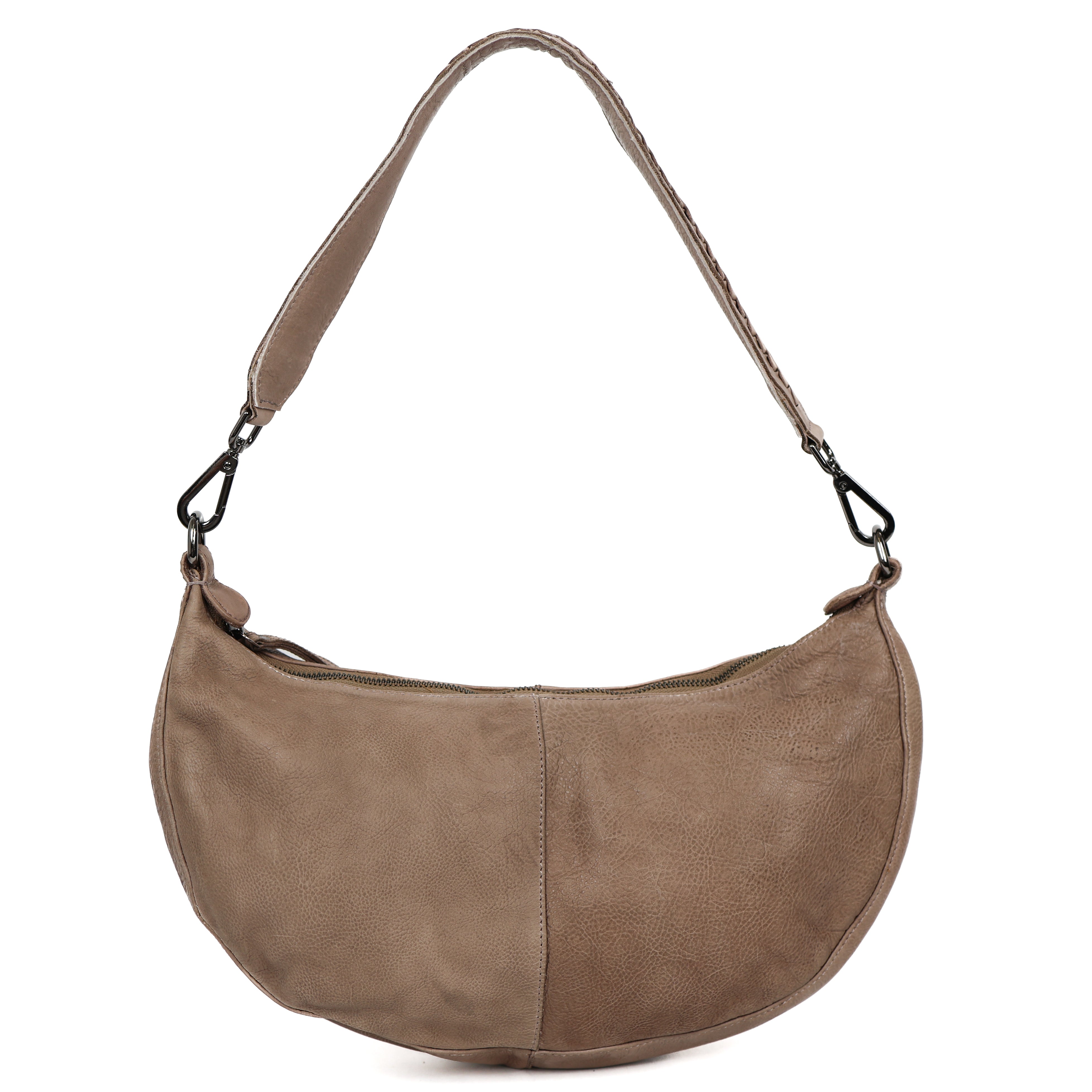 Middelgrote buideltas 'Ilse' taupe Taupe