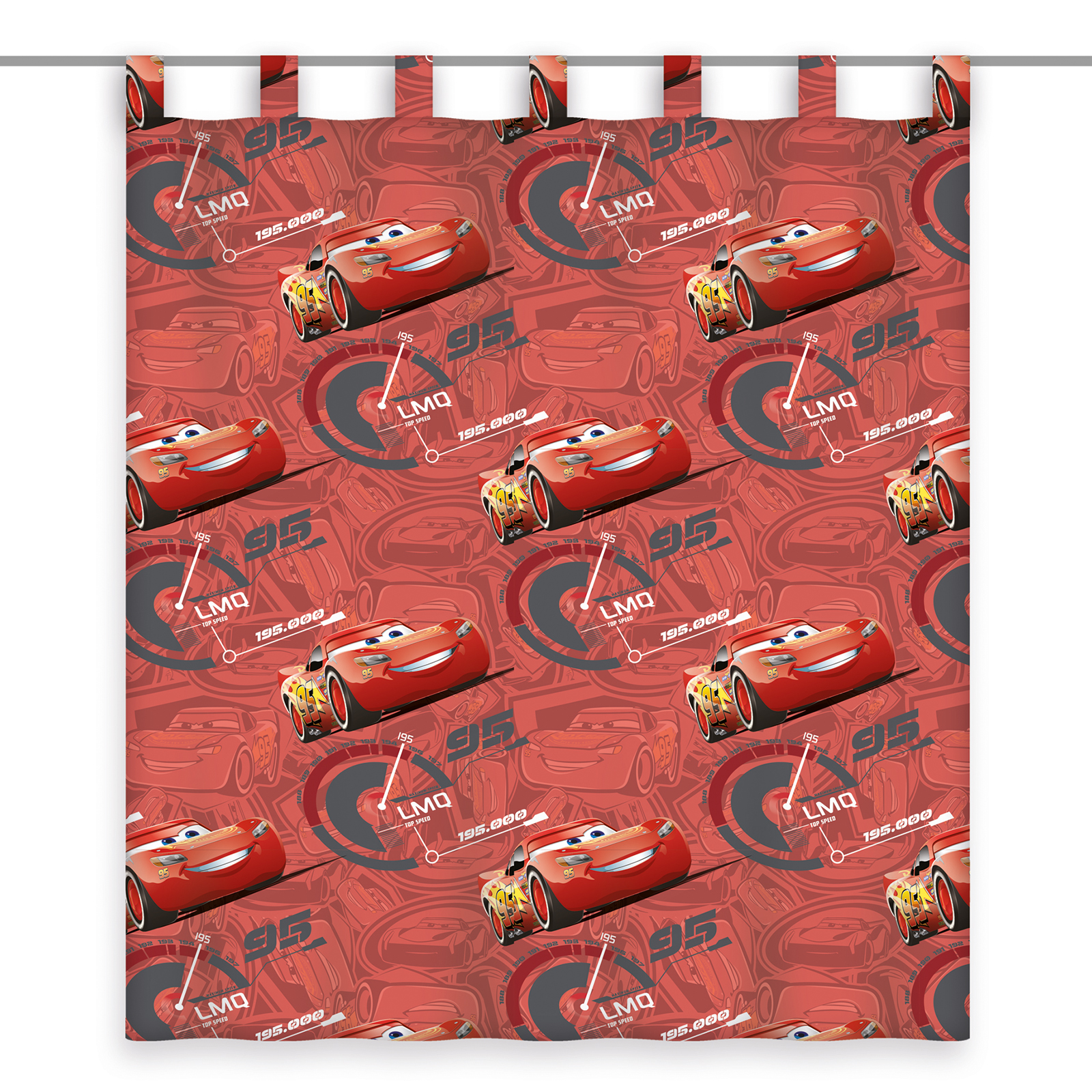 Schlaufenschal CARS - rot - 140x160 cm