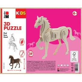 KiDS Puzzle 3D 'Cheval', 30 pièces