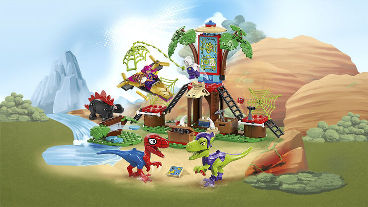 Lego Spidey og Gobbys raptorkamp ved hovedkvarteret 11200