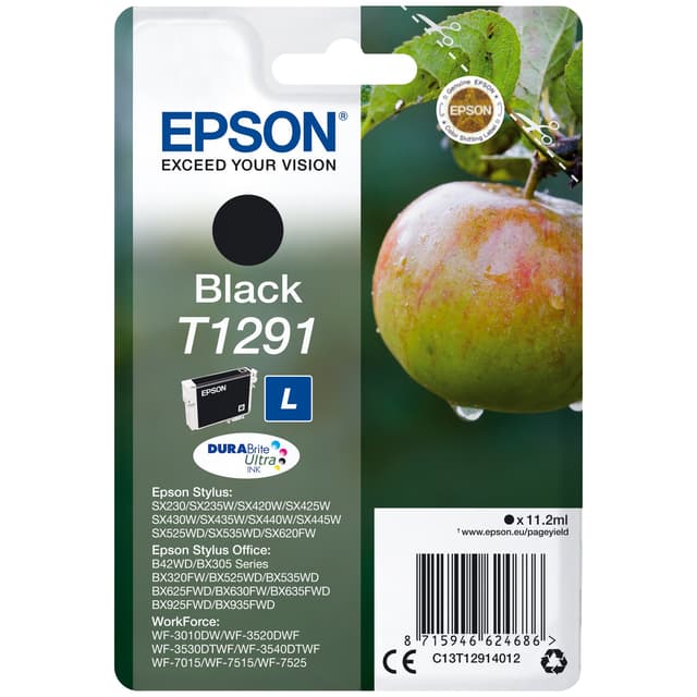Epson blækpatron DuraBrite Ultra T129L Sort