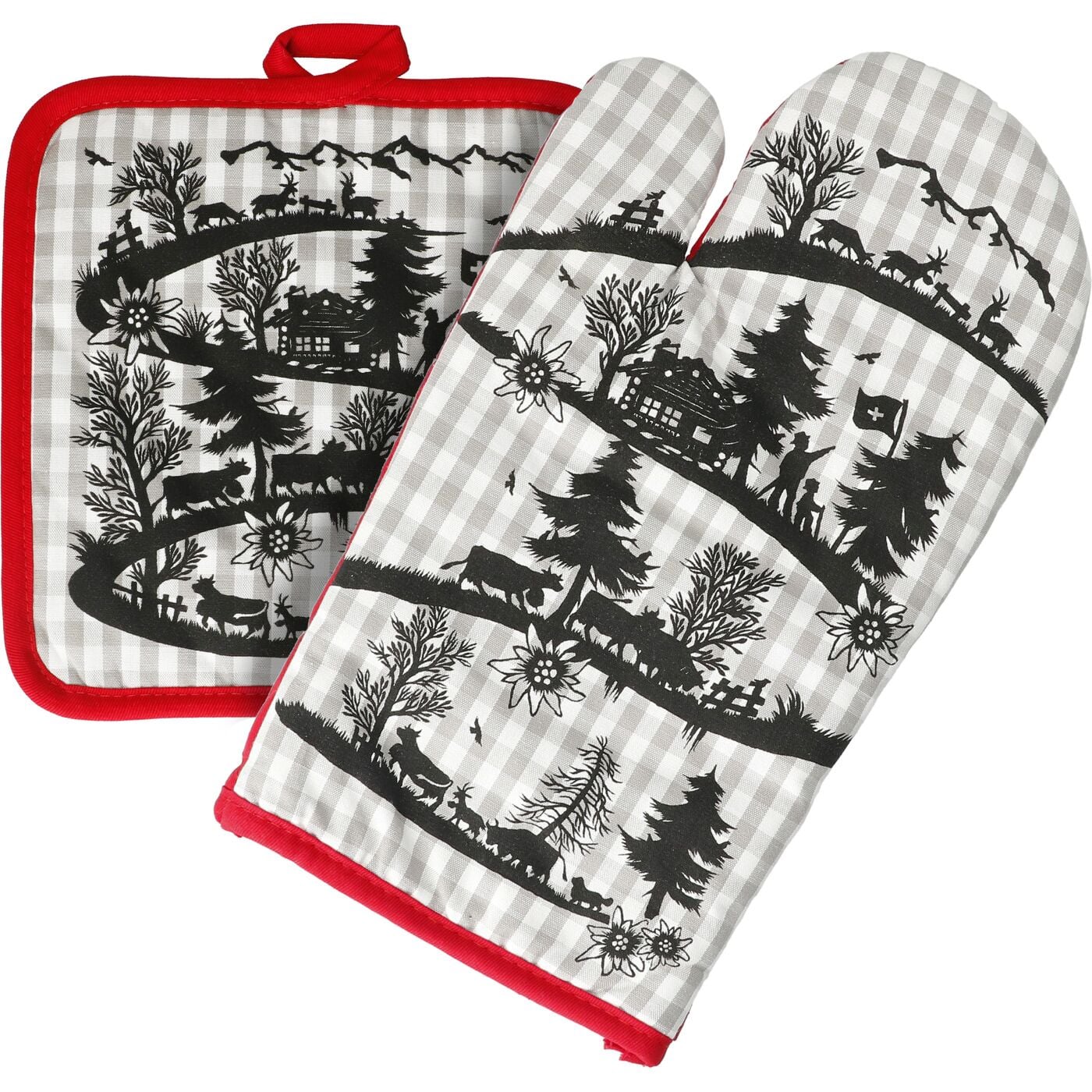 Angela BrudererTopflappen-Set «Scherenschnitt», 2-teilig