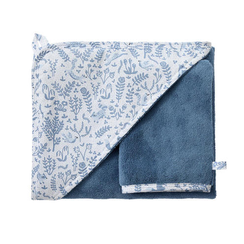 Cape de bain + gant Forêt Enchantée - BB&CO