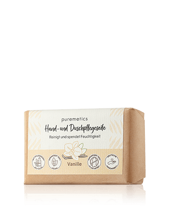 puremetics Natur-Seifen Hand- & Duschpflegeseife Vanille 75g