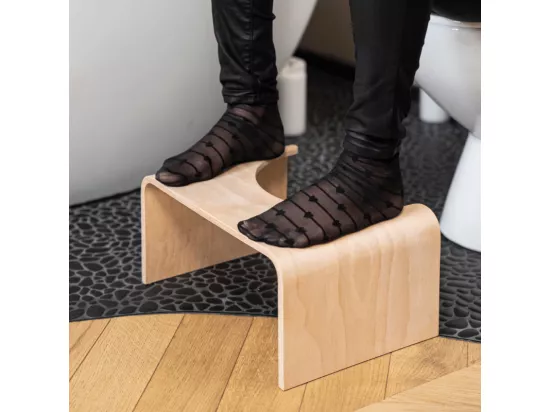 Tabouret physiologique de toilette WELLCARE en bois