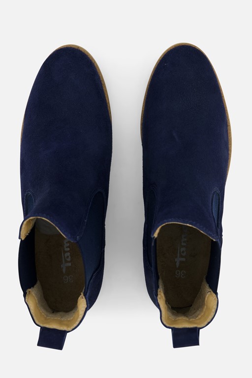 Tamaris Chelsea boots blauw Leer