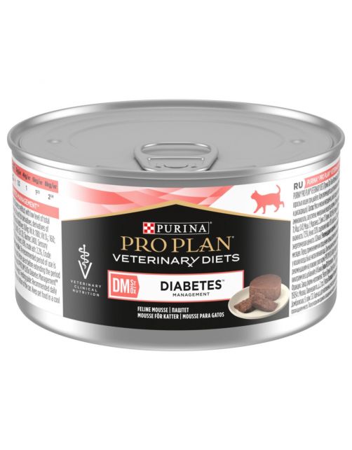 Pro Plan Veterinary Diets Feline Dm Diabetes Mousse - Kattenvoer - 195 g