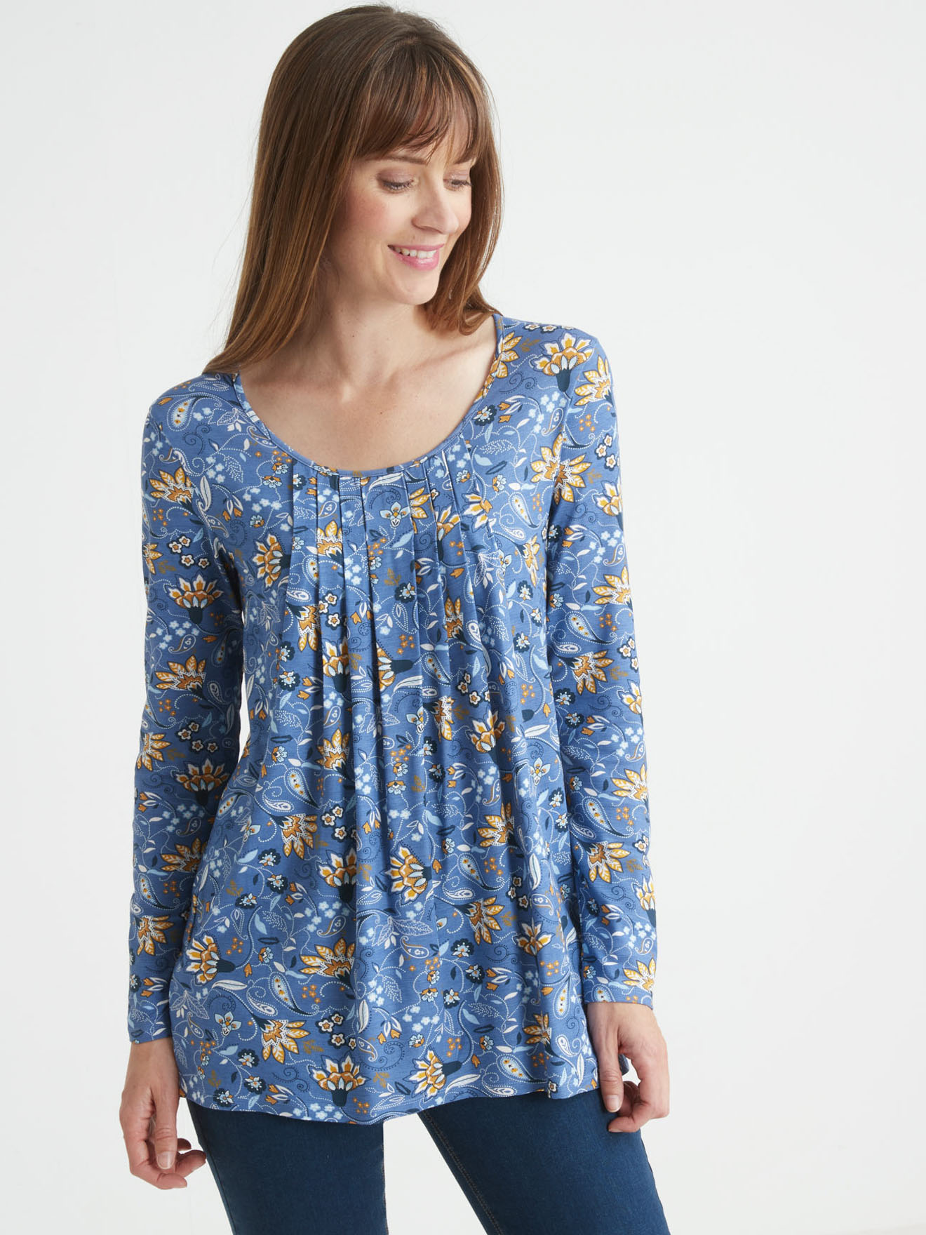 Tee-shirt tunique manches longues