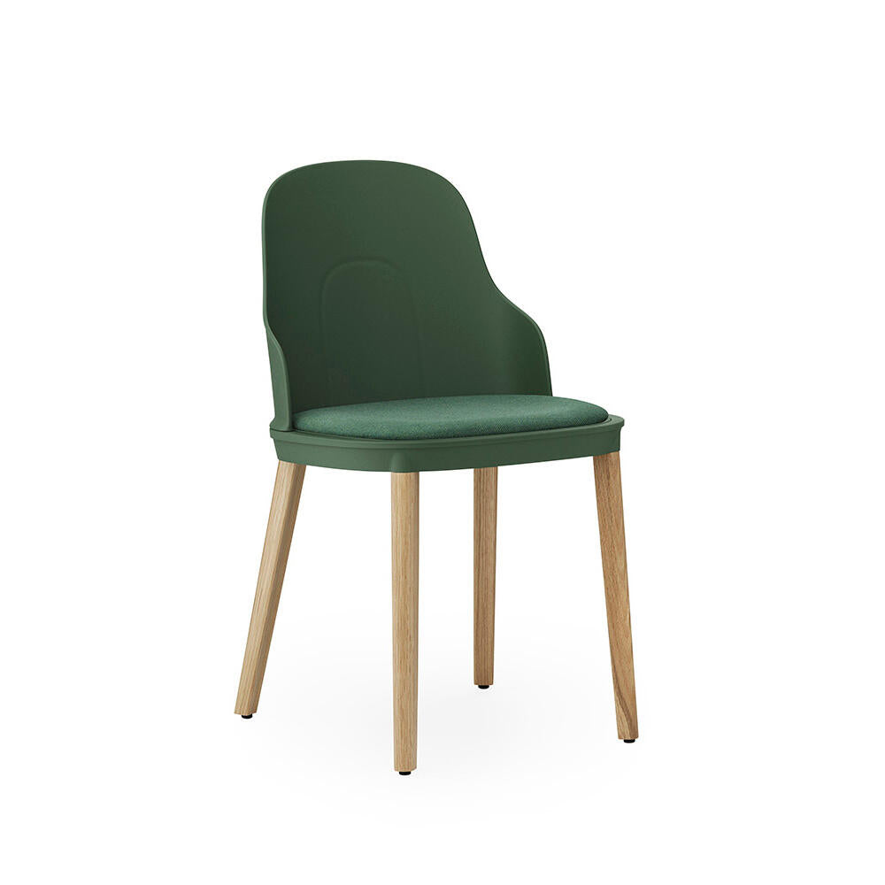 Normann Copenhagen  Allez stol, m/betræk Main Line Flax - Park green / egetræ