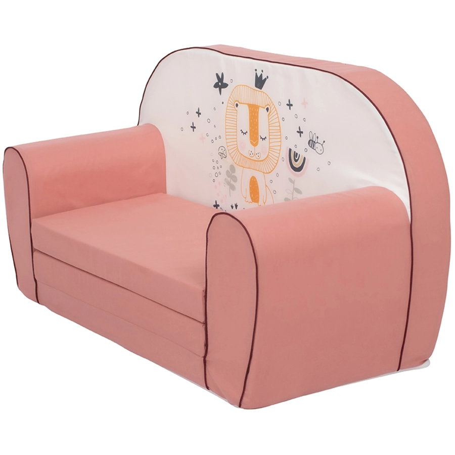 knorr toys® Kindersofa - Löwe Leo rose