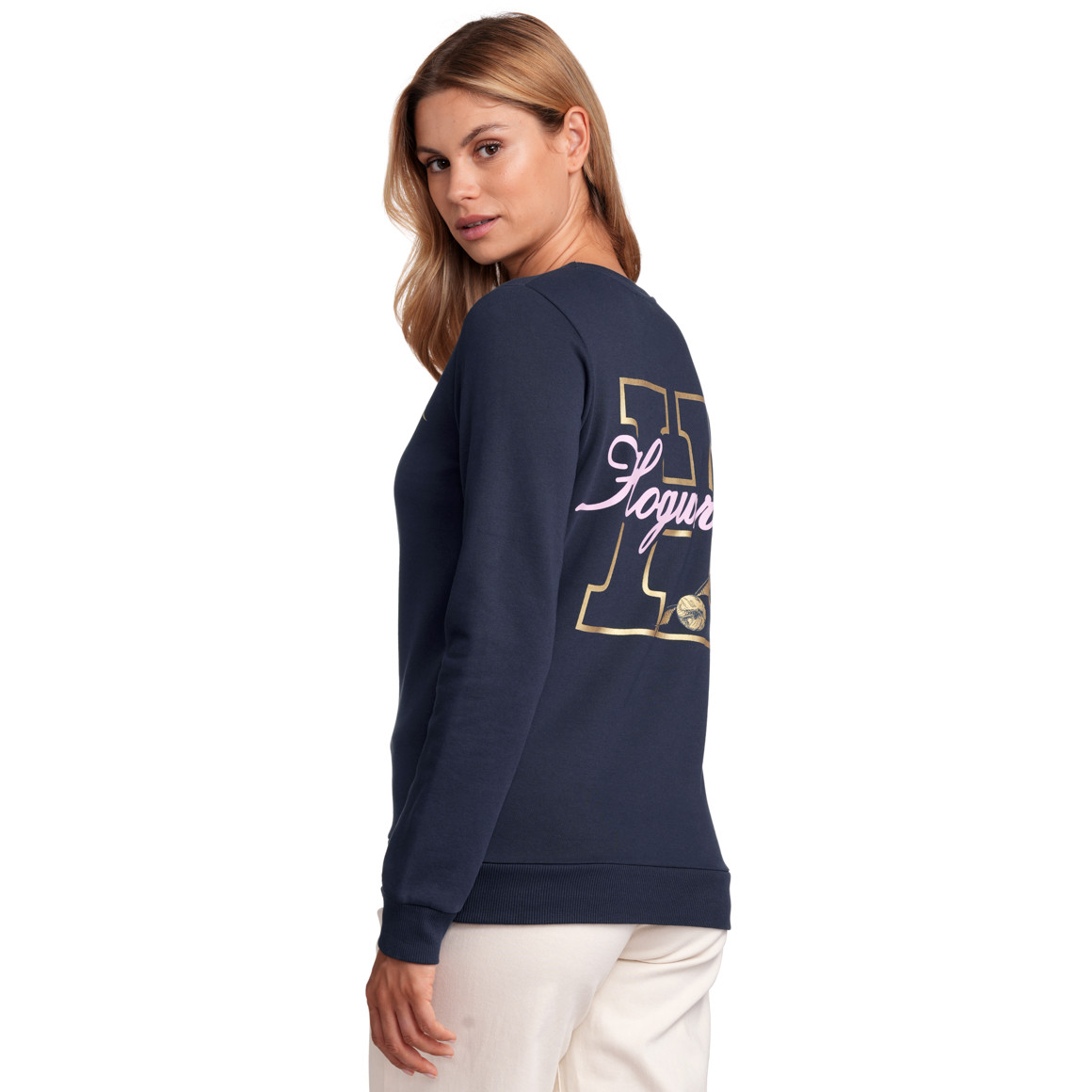 Gina Harry Potter Sweatshirt mit Rücken-Print dunkelblau