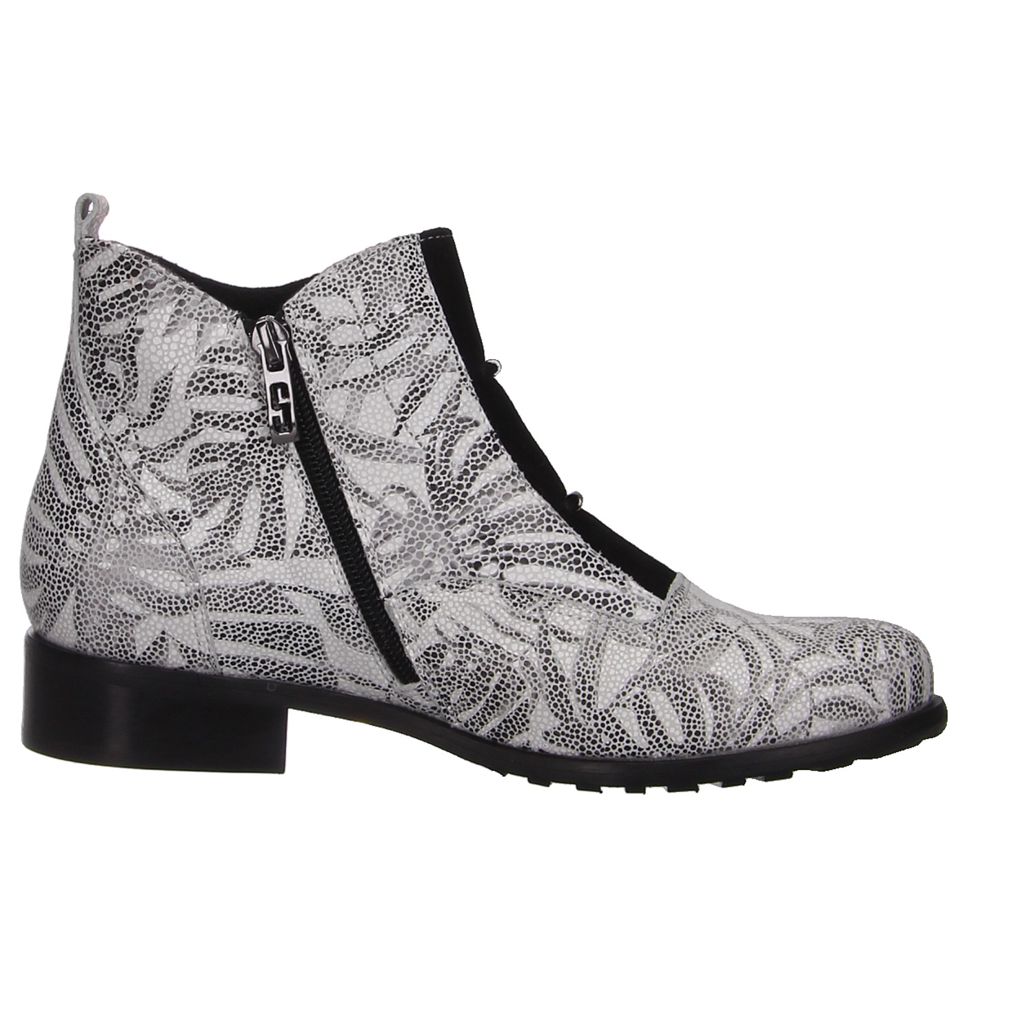 Simen Stiefelette schwarz/weiß weiss/weiss kombi