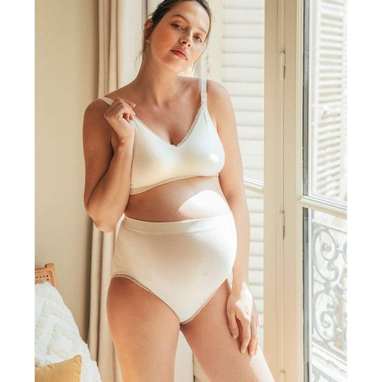 Maxi culotte de grossesse Organic   Naturel        XL   de               Cache Coeur