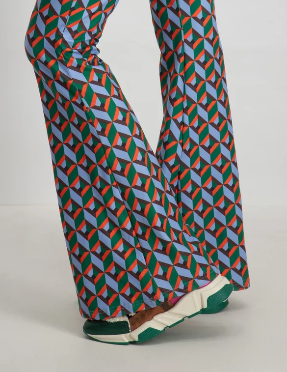 Colourful Rebel Flared broek Graphic WP115029