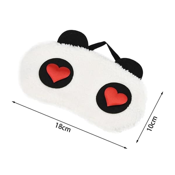 Forelsket Panda, Fluffy Sovemaske for reiser og avslapping