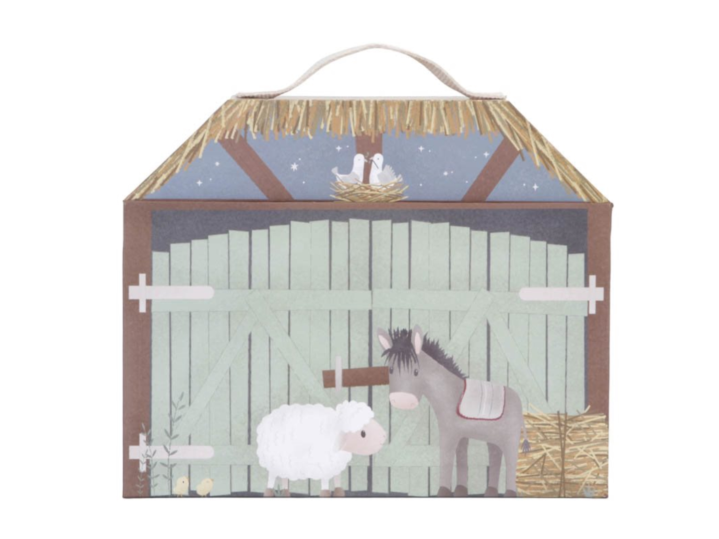 Speelkoffer kerststal