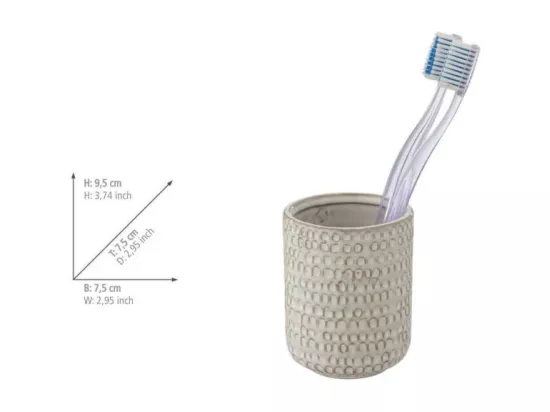 Gobelet porte-brosses à dents en céramique 