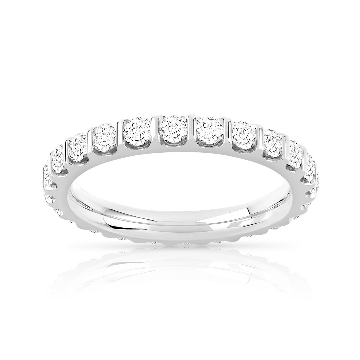 Alliance or 750 blanc diamant