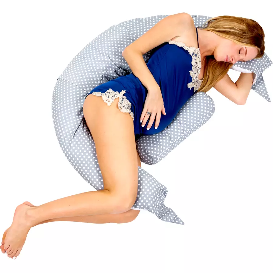 KOALA BABYCARE® Still- und Schwangerschaftskissen 8 in 1 grau