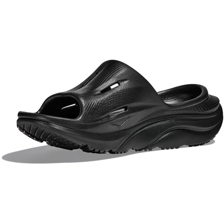 Hoka U Ora Recovery Slide 3 Black / Black