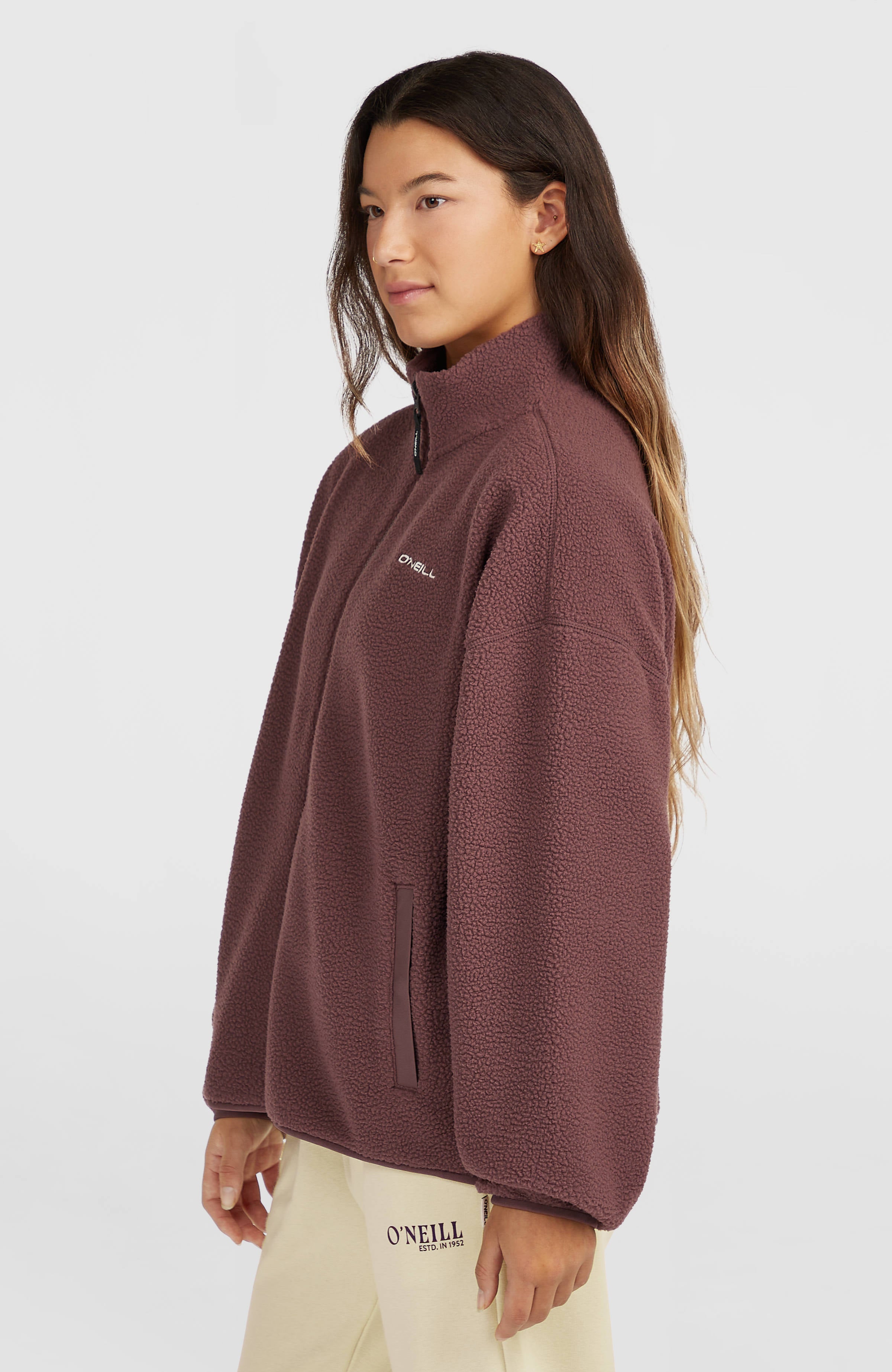 Must-Have High-Pile fleecevest met volledige rits