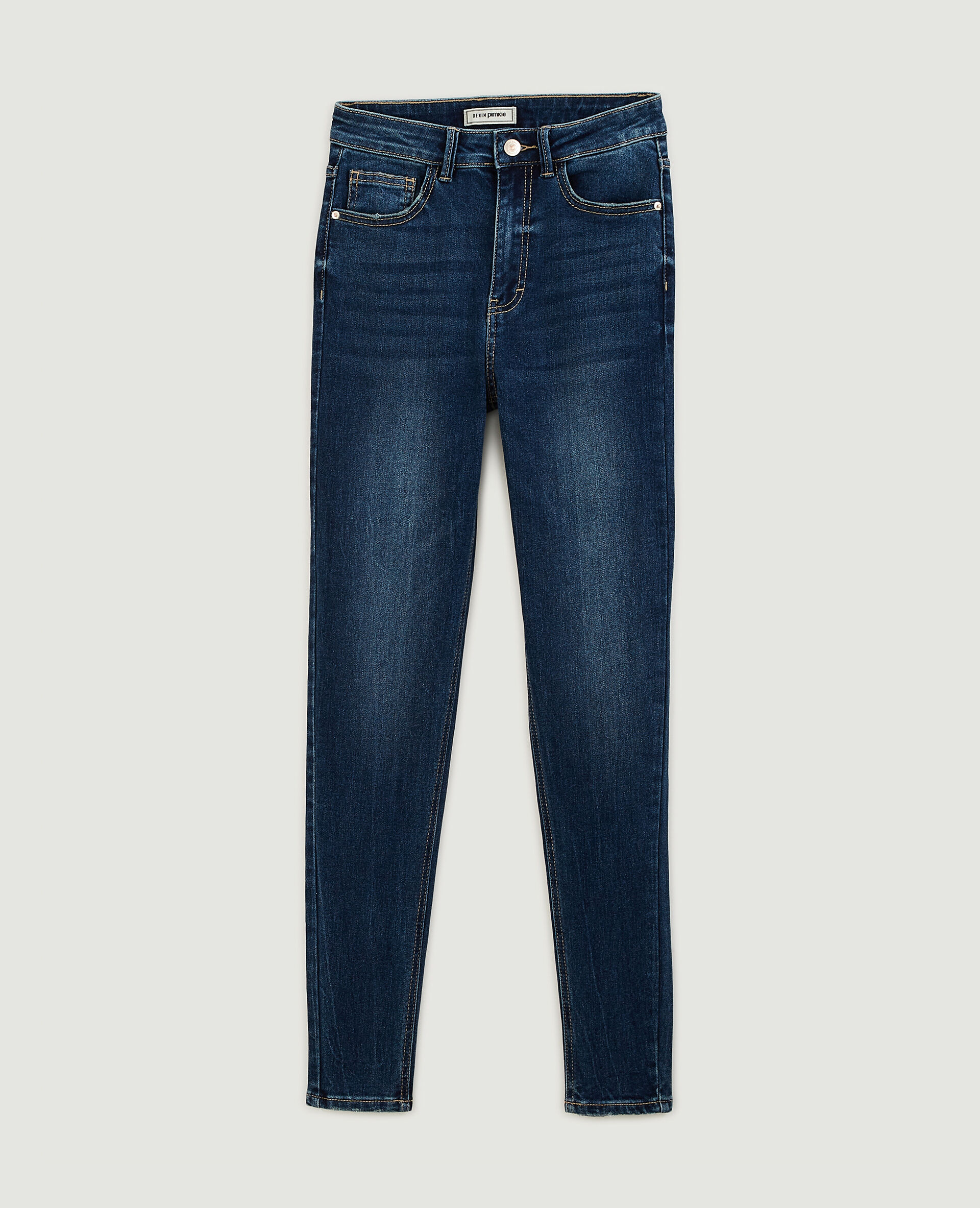 Jean skinny taille haute - Bleu marine
