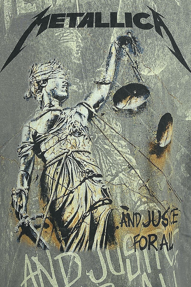 ... And Justice For All - Neon Backdrop | Metallica T-Shirt Manches courtes