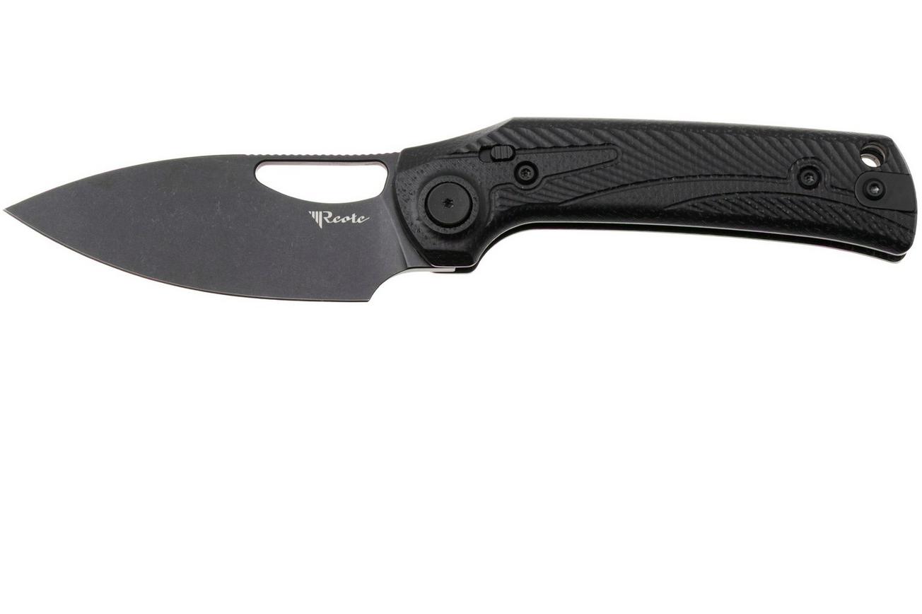 Reate PL-XE, PVD Nitro-V, Black Micarta, zakmes