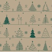 Serviette à motif de Noël 'Candy Canes'